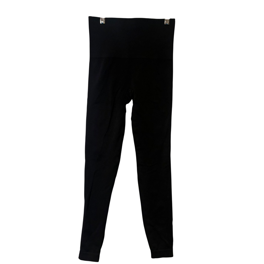 Spanx Seamless Leggings Women Small Black High Waist Look At‎ Me Now 3035